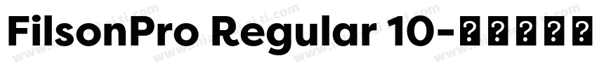 FilsonPro Regular 10字体转换